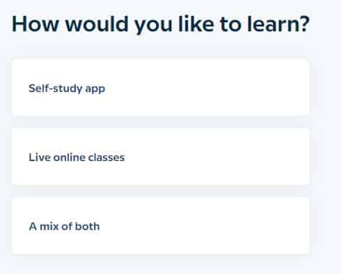 How would you like to learn