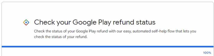 refund status on Google play