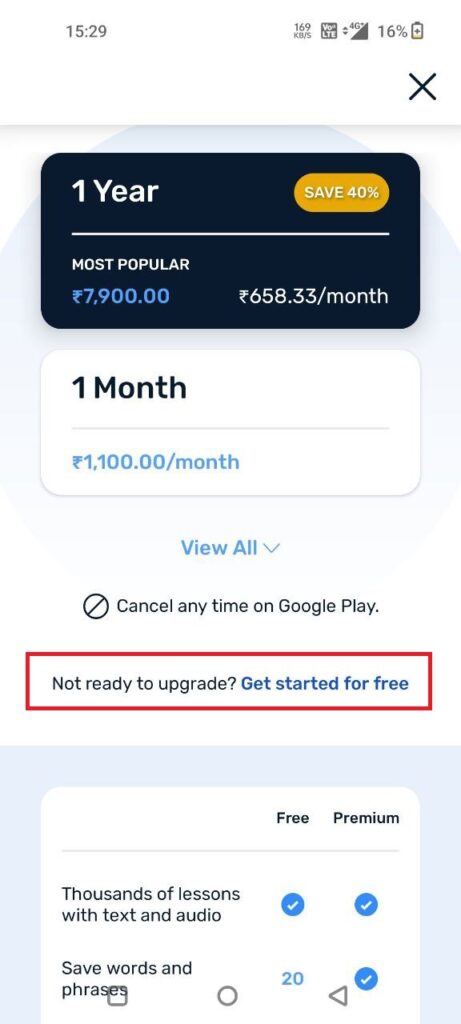 use lingq for free in mobile