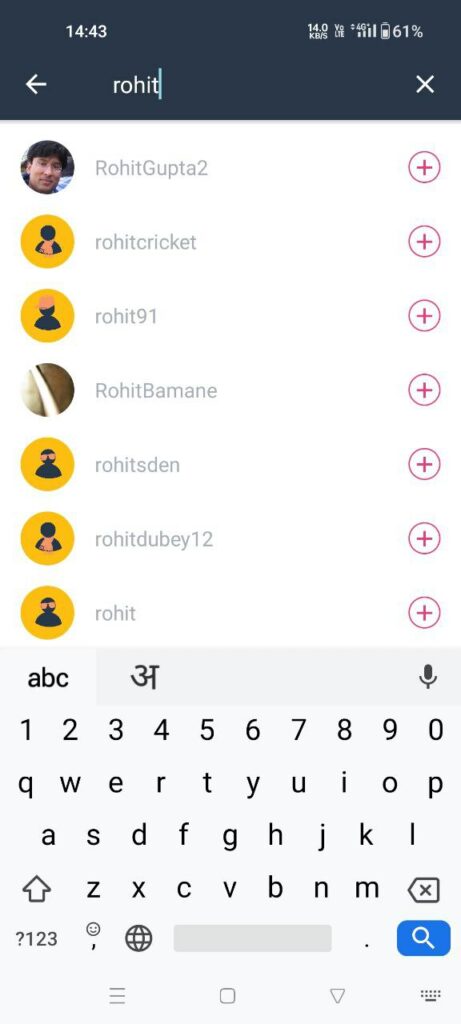 searching friends on memrise android