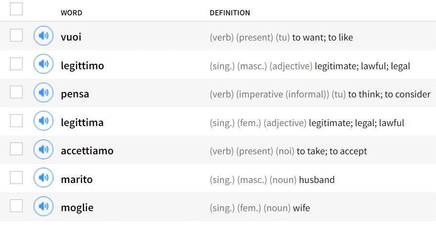 fluentU words with translations